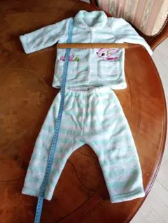 ミントグリーンストライプパジャマ上下セット