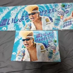 SUNTORY のどごしサイダー 氣志團 綾小路翔 ボード ポスター 2枚セットのサムネイル