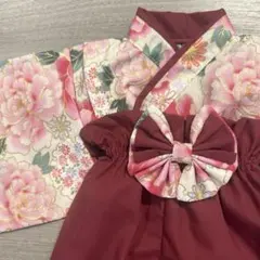 ベビー袴 女の子 和装 70~80cm 花柄 桜 No177 - メルカリ