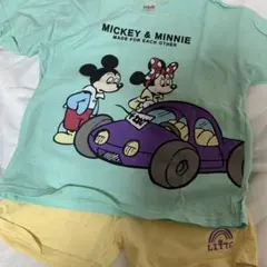リトシー　しまむら　ミッキー & ミニー Tシャツ 110cm セットアップ
