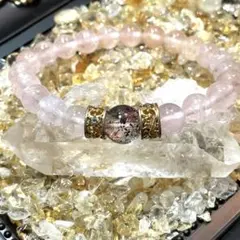 デザブレ クンツァイト 翡翠 沈香他 上質上品 天然石ブレスレット