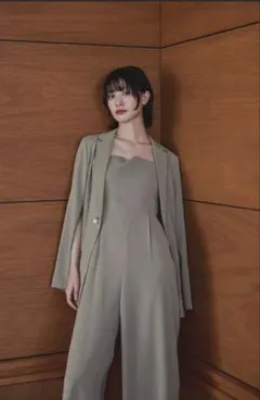 Niana ジャケットセットアップドレス 2点セット パンツオールインワン