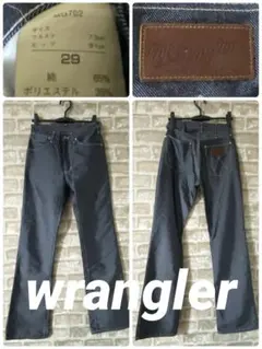 wrangler メンズM W29 デニムパンツ　ブーツカット　フレア　光沢素材