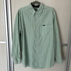 CHAPS Ralph Lauren 90s グリーンストライプシャツ