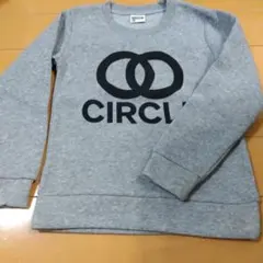 裏起毛　CIRCLEロゴ トレーナー グレー 120cm