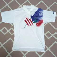 adidas カラフルポロシャツ D48サイズ　ステファン・エドバーグ1992年