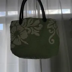 キルティング花柄トートバッグ