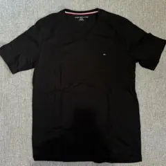 TOMMY HILFIGER ブラック Vネック Tシャツ XL