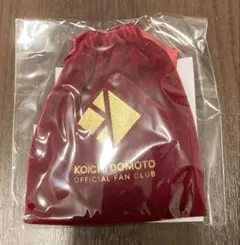 KOICHI DOMOTO 堂本光一 FC ヘアゴム ま巾着袋 赤