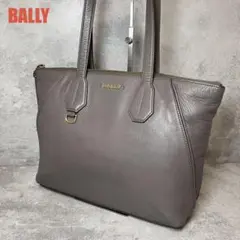 バリー BALLY トートバッグ 肩掛け シュリンクレザー ロゴ ゴールド金具のサムネイル