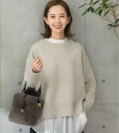 【美品】URBAN RESEARCH ROSSOエクストラファイン ウールニット