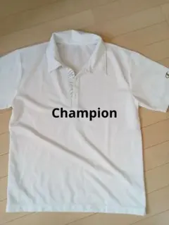 Champion ポロシャツ ホワイト ゼブラ柄前立てのサムネイル