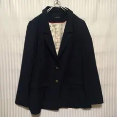 one way 　紺ぶれ　金ボタン　ネイビー テーラードジャケット　М