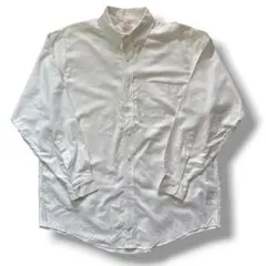 ブルックスブラザーズ スーピマコットン ボタンダウンシャツ 白シャツ 古着