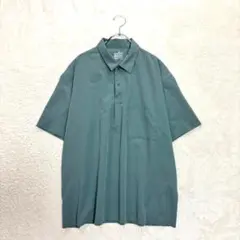 無印良品/L/緑系/半袖ポロシャツ/胸ポケット/オーバーサイズ/カジュアルのサムネイル