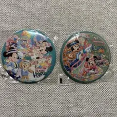 東京ディズニーシー　スプリングヴォヤッジ　ミッキー ダッフィー 缶バッジ