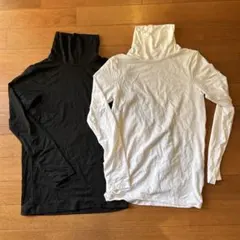 UNIQLOヒートテック2枚セット（黒・白）