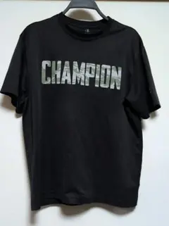Champion 迷彩ロゴ Tシャツ ブラック Lサイズのサムネイル
