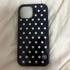 holypeachproject iPhone15 ドット柄グラスバンパーケース