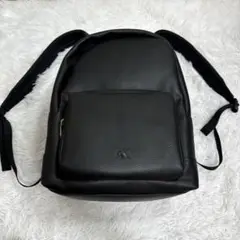 新品 稀少 カルバンクライン レザー バックパック エンボス CK リュック