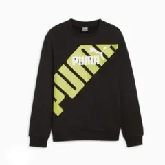 PUMA パワー グラフィック クルー スウェット 128cm ブラック