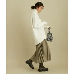 VIS メランジプリーツスカート