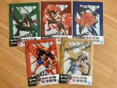ONE PIECE A4クリアファイル5セット(2枚入り)一番くじ