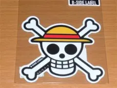 麦わら海賊旗マーク ワンピース ステッカー B-SIDE LABEL