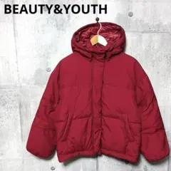 BEAUTY&YOUTH レディース ナイロンダウンジャケット M レッド