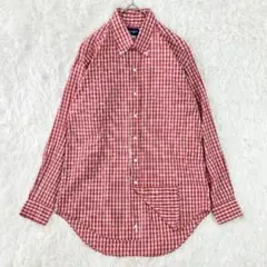 美品/大きいサイズ 44バーバリーロンドン チェック柄シャツホース刺繍 