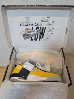 お*ん様 新品 JORDAN SPIZIKE LOW イエロー 27.5cm