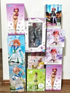 五等分の花嫁 フィギュア 10点 まとめ売り 中野二乃 四葉 一花