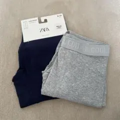 ZARA ロングボクサー 9-10 ネイビー・グレー 2枚セット