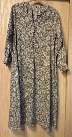花柄 ロングワンピース