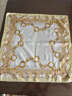 CELINE セリーヌ　大判ハンカチ　チェーン＆ビット＆トリオンフ柄