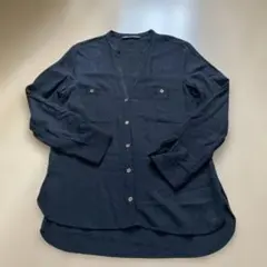 ZARA ブラック 長袖シャツS