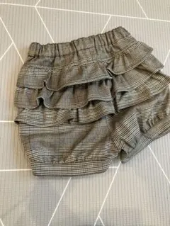 18日までの出品！プティマイン　チェック柄 フリルパンツ 100