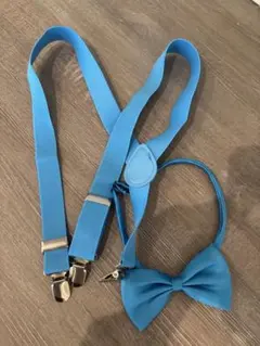 キッズ　サスペンダーと蝶ネクタイセット