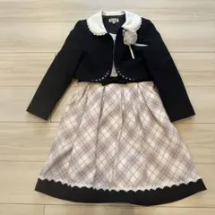 SHOO-LA-RUE 130 フォーマルドレスセット チェック柄　ピンク