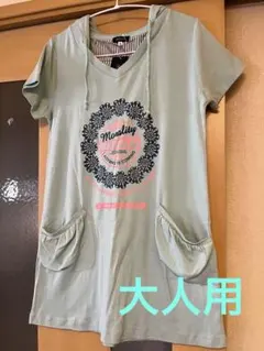 チュニック　3L 親子ペア可能　半袖　パーカー　大きいサイズ　M Ｌの方にも○