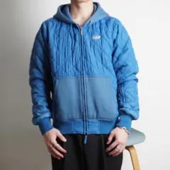 55DSL ナイロン キルティングジャケット ライトブルー/FZ185