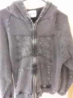 刺繍入りグレーパーカー WEGO 地雷系