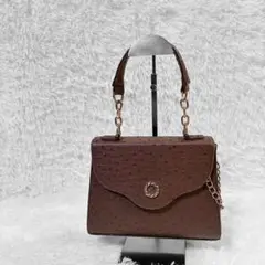 新品 タグ付✨アンアナザーアンジェラス❤️ダブルチェーン ハンドル バッグ 黒 □ダブルチェーンハンドルバッグ/an another angelus