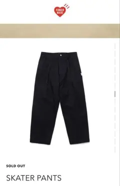 新品HUMAN MADE SKATER PANTS ブラック Ｌ