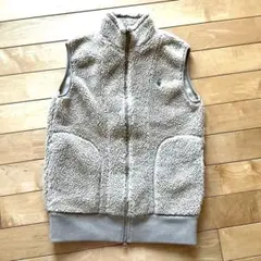 ジムフレックス ボアベスト　フードなし　ベージュ　Ｍ