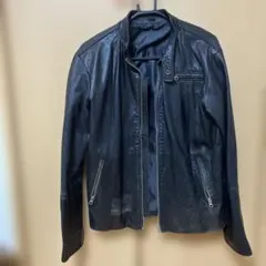 ブラックレザージャケット サイズ36