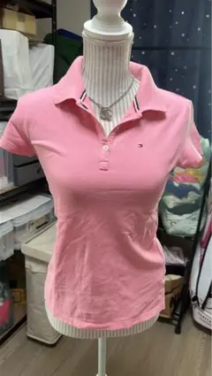 Tommy Hilfiger ピンク ポロシャツ 半袖