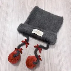 ディズニー　グレー　ニット帽　ベルリオーズ