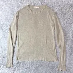 00s初期タグ　A BATHING APE シルク100% ニットセーター　Lのサムネイル