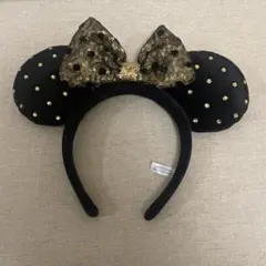 Disney Resort ミニー カチューシャ ブラック ゴールドのサムネイル